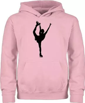 Shirtracer Figure Skating Einzellaufen Kinder Hoodie (PV-60402345) hellrosa