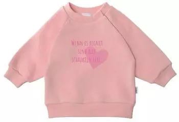 Liliput Sweatshirt Wenn es regnet sind alle Schaukeln frei mit Rundhalsausschnitt (44028715) rosa