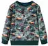 vidaXL Kinder Sweatshirt mit Waschbär und Fuchs Print (12980) marineblau