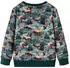 vidaXL Kinder Sweatshirt mit Waschbär und Fuchs Print (12980) marineblau