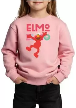 spreadshirt Sesamstraße Kinder Premium Pullover rosa