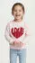 Only KOGLOVELY LIFE LS BOXY PRINTED SWT Sweatshirt Boxy Fit (76278354) barely pink print:love