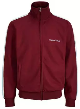 Jack & Jones COTEDAZUR Sweatjacke mit Eingrifftaschen (12297219) cabernet