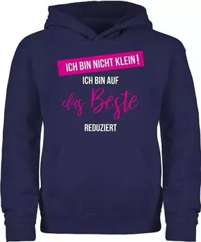 Shirtracer Kinder Hoodie mit Slogan (PV-57539173) navy blau