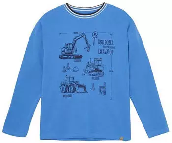 Minymo Sweater MIT-shirt LS Sweater Regular Fit (85668940) regatta/blau/schwarz