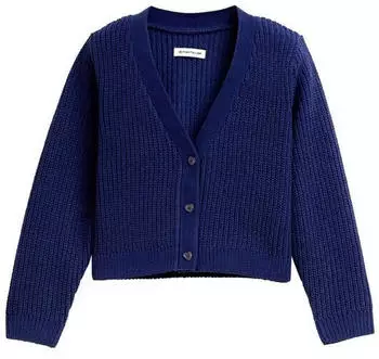 Tom Tailor Strickjacke mit V-Ausschnitt (1047463) dark blue harbor