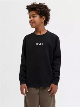 Jack & Jones JJCollege Logo Sweat Crew JNR Sweatshirt (12286878) schwarz