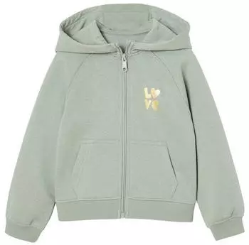 Vertbaudet "Love" Reißverschluss Jacke mit Kapuze (341016234) salbeigrün
