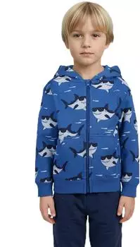 Blue Seven Sweatjacke mit Kapuze und Reißverschluss (83687256) navy/royalblau/pastellblau