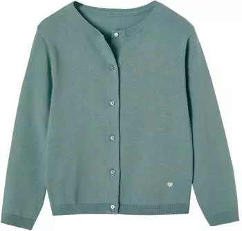 Vertbaudet Basics Strickjacke smaragdgrün