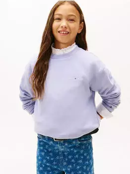 Tommy Hilfiger Mini Corp C-Neck Sweatshirt Regular Fit (KS0KS00665) periwinkle dusk
