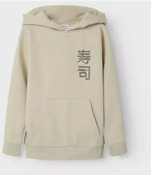 Name It NKMKILIAN SWE WH BRU PS Sweatshirt Regular Fit (13245136) dunkelbeige/hellrot/schwarz/wei&szlig;