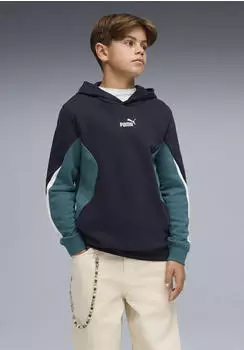 Puma Essentials Block Hoodie Regular Fit (692513-16) navy blue/gr&uuml;n