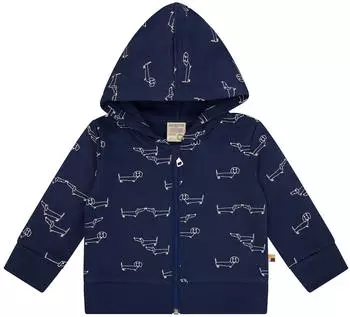 loud + proud Kapuzen-Sweatjacke ultramarine/dunkelblau