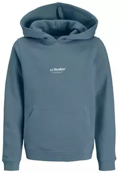 Jack & Jones JJESOHO SWEAT HOOD NOOS JNR Kapuzensweatshirt Relaxed Fit (12279109) blue mirage