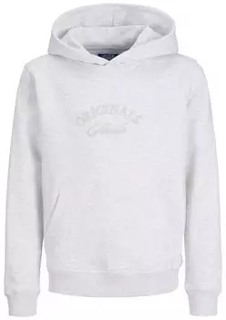 Jack & Jones JORBLEECKER BRANDING SWEAT HOOD BF JNR Kapuzensweatshirt (12286809) bright white
