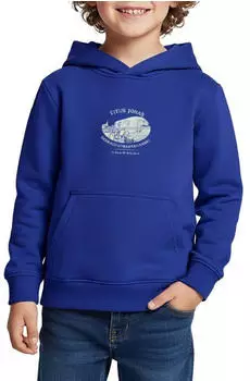 spreadshirt Woodwalkers Film Clearwater High Logo Brustprint Kinder Premium Hoodie blau