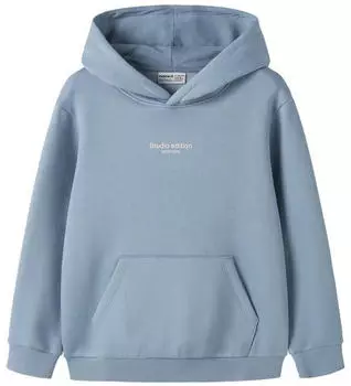 Name It NKMBRODY LS NREG SWEAT WH BRU NOOS Kapuzensweatshirt (13235759) ashley blue/w. jetstream print
