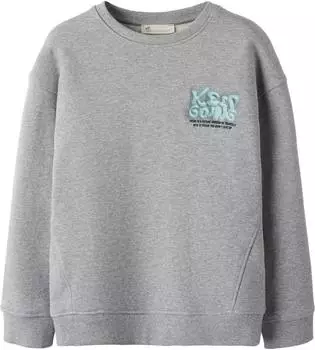 Name It Nmfritta / Nmmradim / Nmmoran Ls Nreg Sweatshirt (13256156) grey melange