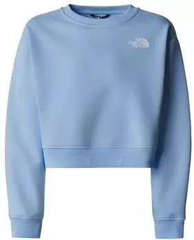 The North Face Crop Oversize Cutline Crew Sweatshirt (NF0A89HF) cornflower