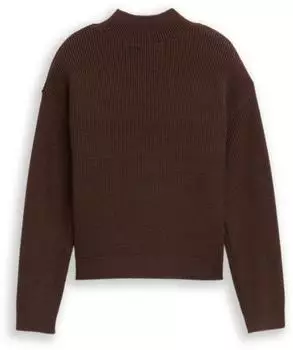 Tom Tailor Strickpullover mit Rippstruktur & Stehkragen Slim Fit (1048821)