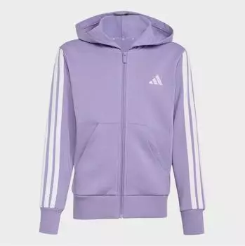 Adidas Essentials Full Zip Hoodie magic lilac/wei&szlig;