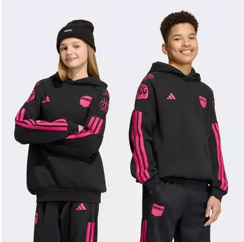 Adidas J FN HD Hoodie Sweatshirt (IK709) black/real magenta