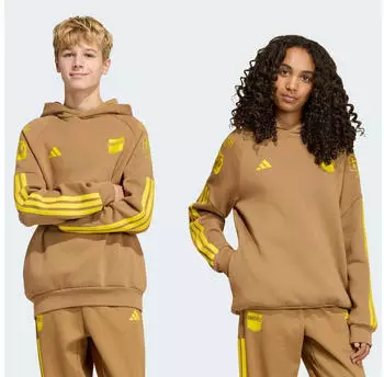 Adidas J FN HD Hoodie Sweatshirt (KR1751) brown desert/yellow
