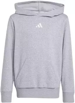 Adidas Essentials Pocket Hoodie Sweatshirt (JV9995) medium grey heather/white