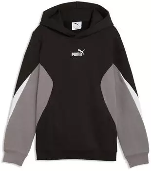 Puma Essentials Fleece Relaxed Hoodie (685825) grau/schwarz/wei&szlig;