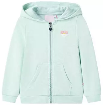 vidaXL Kinder Kapuzenpullover mit Reißverschluss helles minzgrün