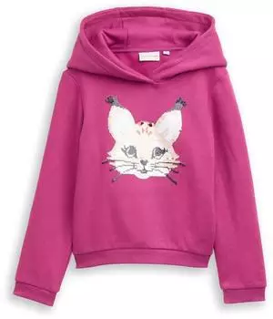 Tom Tailor Girls Sweatshirt hellpink/wei&szlig;