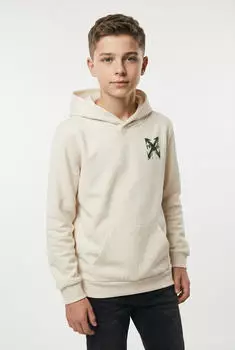 Name It NKMKEMUEL LS SWE WH BRU BOX PS NOOS Kapuzensweatshirt Regular Fit dunkelgrün/schwarz/offwhite