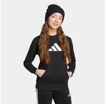 Adidas Glam Graphic Hoodie Kids Kapuzensweatshirt (JV5267) schwarz