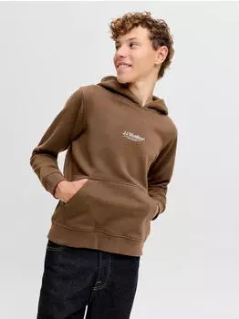 Jack & Jones JJESOHO SWEAT HOOD NOOS JNR Kapuzensweatshirt Relaxed Fit (12279109) cocoa