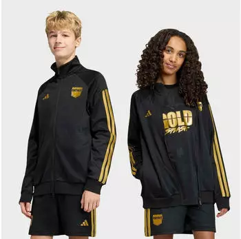 Adidas J FN HD Kapuzensweatshirt (HZ0905) goldgelb/schwarz