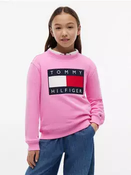 Tommy Hilfiger Kapuzensweatshirt Regular Fit pink daisy