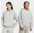 Adidas Loose Full Zip Fleece Kapuzensweatshirt graumeliert