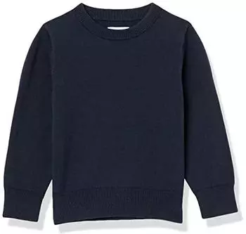 Amazon Essentials Mädchen und Kleinkinder Sweatshirt mit gerafften Ärmeln und Tasche (AE-B-FW20-SWT-202) marineblau
