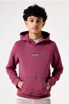 Garcia Hoodie mit Print Regular Fit jester rot