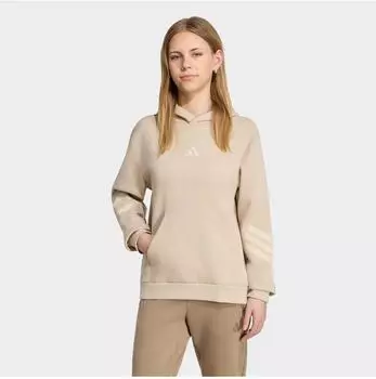 Adidas Future Icons 3-Stripes Oversized Hoodie (ASW9o5u001000001) khaki three/crystal linen
