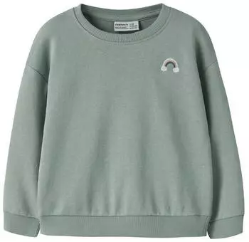 Name It Nmfritta / Nmmradim / Nmmoran Ls Nreg Sweatshirt (32618800) green milieu print:rainbow