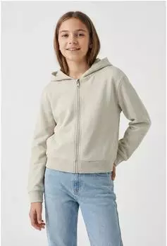 Name It NKFMILLE SHORT NREG SWE CARD Kapuzensweatjacke pumice stone