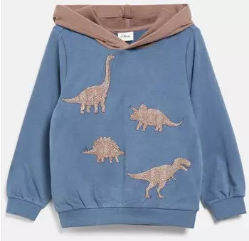 s.Oliver Hoodie mit Glitzerprint (2181200) blue