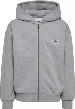 Hummel Jump Boxy Strickjacke grey melange
