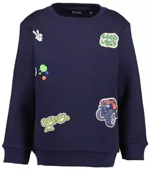 Blue Seven Boys Sweatshirt (76221049) nachtblau/gr&uuml;n/orange/wei&szlig;