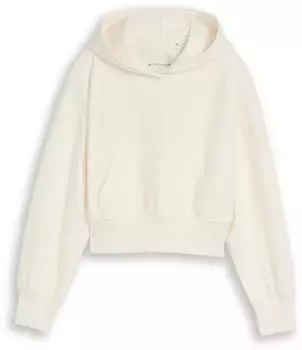 Tom Tailor Hoodie Sweatshirt mit kleiner Stickerei braun