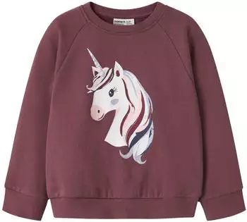 Name It NMFVENUS Sweatshirt lavendel/rot/wei&szlig;