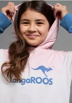 KangaROOS Kapuzensweatshirt mit Print (79519922) rosa-blau