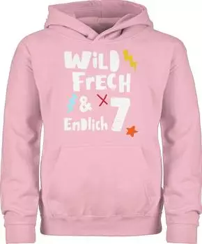Shirtracer Kids Hoodie Pferd Pferde hell rosa